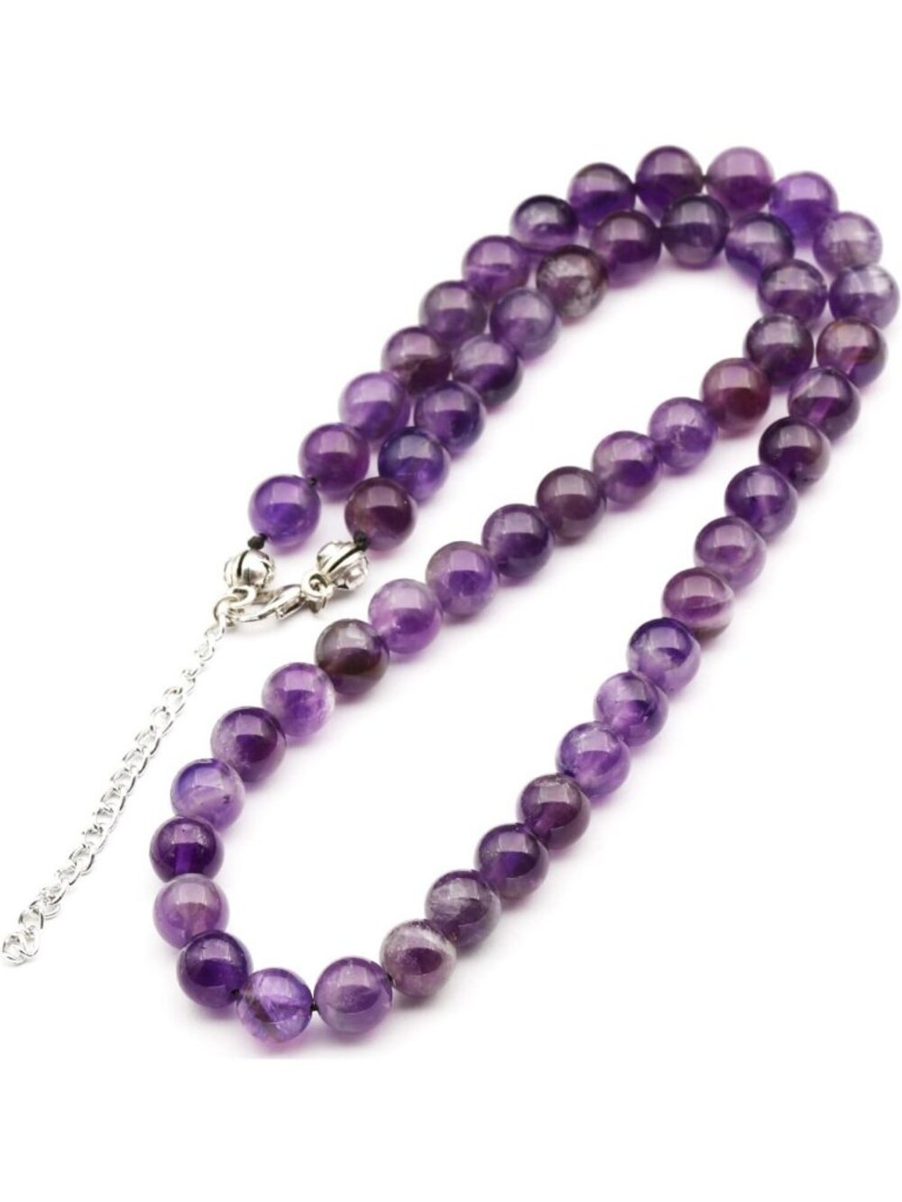 Handmade Natural Gemstone Choker Necklace | Adjustable 8mm Beaded Jewelry for